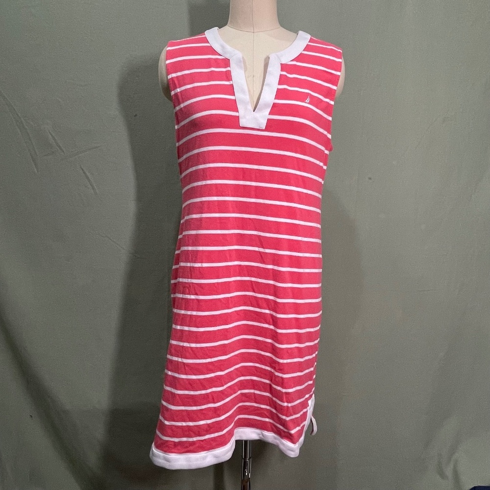 NAUTICA Striped Tunic Dress Y2K Vintage (Large)